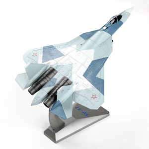 俄罗斯1:72苏57飞机模型 su57隐身战斗机合金模型成品收藏摆件af1
