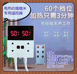 电热炕榻榻米专用温控器双控温控开关电热板遥控温控器电热膜温控