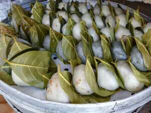 湛江雷州传统蜜叶塔饼 田艾棉 椰丝花生芝麻饼10个起拍真空包装