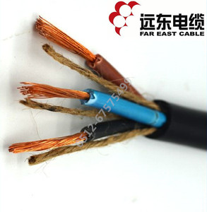 远东电缆YZ2芯3芯4芯5芯1.5 2.5 4 6平方橡套橡胶线橡皮移动软线
