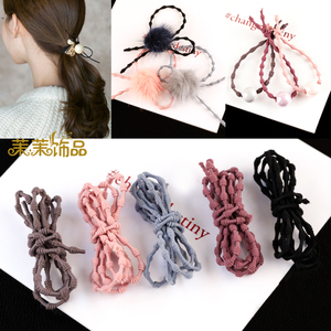 diy手工自制简约时尚高弹力散装橡皮筋发绳头绳皮筋发圈饰品材料