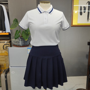 幼儿园教师老师园服工作服统一机构团体服白色t恤男女同款polo衫