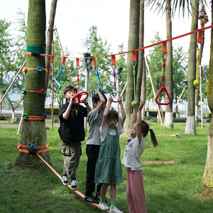 幼儿园户外活动儿童体能训练器材体适能运动攀爬秋千室内悬挂绳子