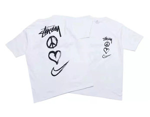 stussy eu ow nike 22ss联名潮牌耐克休闲宽松短袖t恤男夏季纯棉