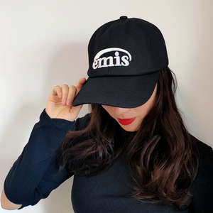 2022韩国emis棒球帽子潮牌宋慧乔明星同款弯檐四季可戴夏潮牌字母