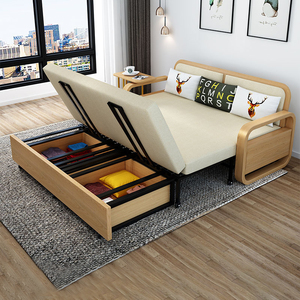 木质沙发式折叠床-淘宝拼多多热销木质沙发式折叠床货源拿货