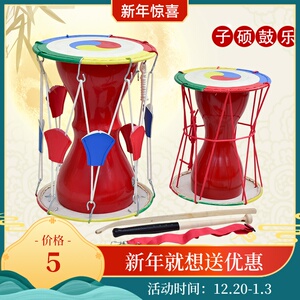 拉绳长道具舞蹈专用韩国装饰牛皮鼓全套小儿童成人大人腰鼓朝鲜鼓