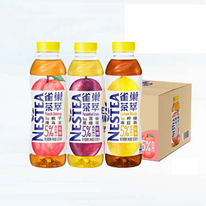银鹭雀巢新品茶萃柠檬冻红茶500ml*15瓶整箱果味经典5%真实果汁