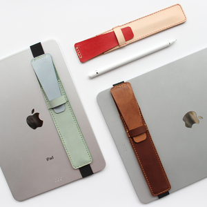 苹果applepencil笔套真皮防丢个性第二代牛皮保护套手工笔袋定制