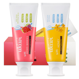 ukiwi 纽西小精灵儿童牙膏2支装(多莓50g 蜂蜜50g)