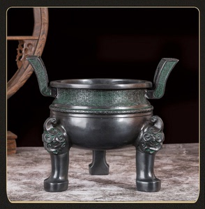 道家道教供奉神仙祖师爷纯铜香炉摆件室内家用(店主自用推荐款)