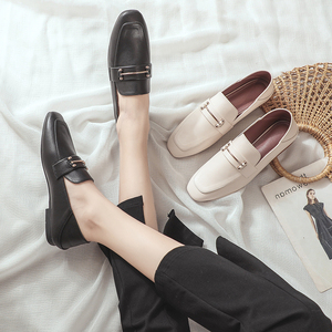 女生春秋豆豆鞋