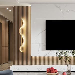 客厅格栅led壁灯现代极简约线条形电视背景墙装饰ins卧室床头灯具