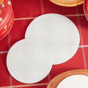 新年曲奇铁盒圆形防震垫片 5层加厚食品级饼干点心烘焙包装盒纸垫