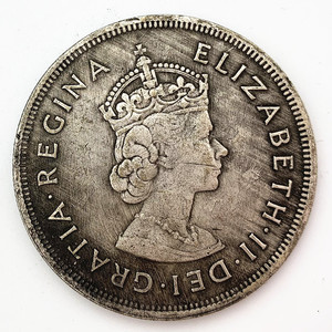1959年百慕纪念币1克朗纪念银币银元 英女王银圆仿古钱币收藏币