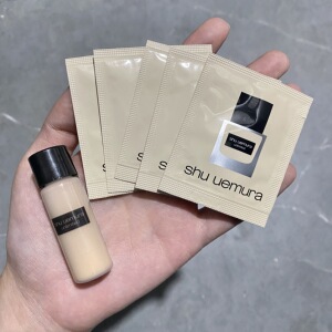 包邮植村秀新品小方瓶674粉底液5ml控油自然遮瑕羽纱持妆小样