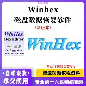 Winhex 20.6 专家版磁盘移动硬盘数据恢复激活版软件赠送中文教程