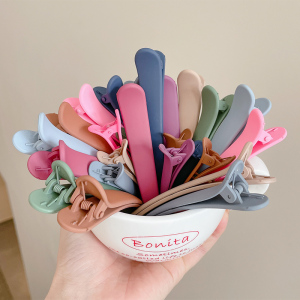 无痕大号鸭嘴夹女刘海侧边盘发发卡化妆洗脸后脑勺发夹理发店夹子