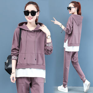 女装春秋京东购物商城官网唯品会卫衣ins风运动套装秋宽松两件套