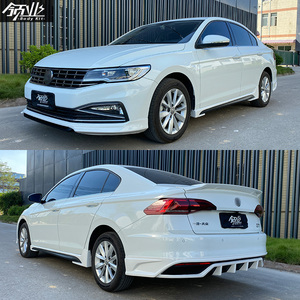 适用19-21款新宝来改装运动款小包围前后唇侧裙尾翼外观改装升级