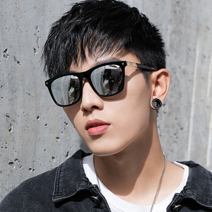 墨镜2019新款潮近视太阳镜男潮偏光眼镜防紫外线司机开车大脸显瘦