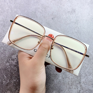 眼睛框镜架女韩版潮大框显瘦手机电脑护眼平光镜可配有度数眼镜男