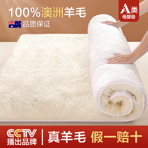 澳洲羊毛床垫软垫家用卧室床褥垫加厚毯子冬季冬天羊羔绒垫被褥子