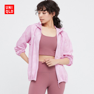 优衣库防晒衣 女装 便携式防紫外线连帽外套(户外机能) 446618