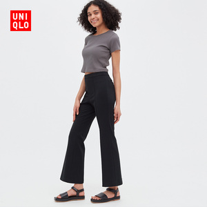 优衣库 女装 休闲喇叭裤 450821(垂感面料 时尚剪裁) uniqlo
