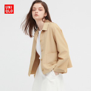 优衣库 女装 针织短款茄克(春季上新 外套 夹克)445172 uniqlo
