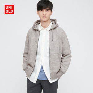 优衣库 男装/情侣装 连帽拉链运动开衫(长袖 卫衣) 433046 uniqlo