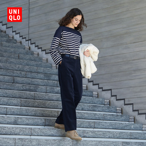 优衣库 女装 灯芯绒直筒裤 442539 uniqlo