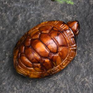 新品灰琥珀龙涎香小乌龟摆件手把件富甲一方富甲天下 男女款