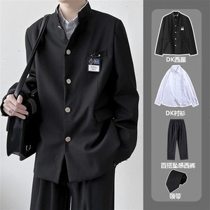 新品高质量dk制服中山装一套热血高校男外套铃兰校服学生班服西装