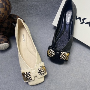 玛莎玛索2022夏季新款深口方头平底超软瓢鞋2508-6欧洲站百搭女鞋