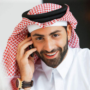 沙特阿拉伯男头巾迪拜阿联酋男式青年旅游长巾包头巾围巾头绳头箍