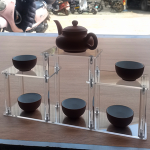 亚克力透明多层展示架手办盲盒汽车模型香水化妆品茶几茶杯收纳架