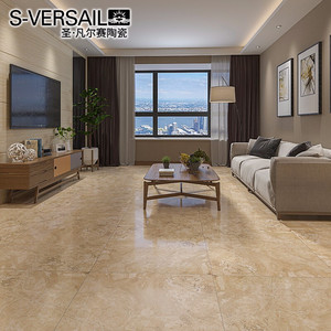圣凡尔赛 卡布奇诺 800x800大理石瓷砖客厅卧室地板砖咖啡色地砖s
