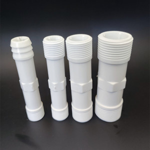 塑料PVC对丝接头4分6分1寸32加长外牙直接对丝头对丝管丝棱管宝塔