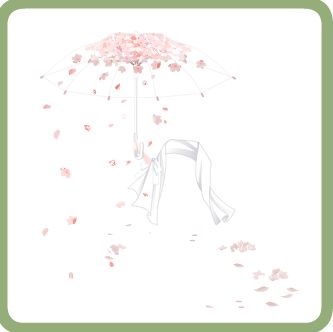 【小俊】奥比岛早春樱花透明伞，魔力时装，游戏单品