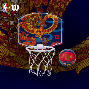 Wilson威尔胜官方2024新款NBA龙年限定家用便携式1号篮球小篮板