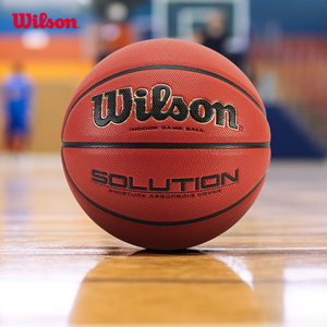 Wilson威尔胜专业比赛竞赛成人儿童超纤PU室内7号6号篮球SOLUTION