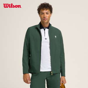 Wilson威尔胜官方春季男士ASTON梭织上衣透气轻薄拼接外套网球服