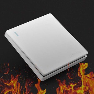 aopu奥普开关插座面板x2大板白色一开单开五孔插座大面板包邮