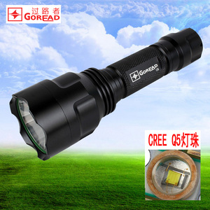 C8强光充电Q5防水战术远射LED户外照明手电筒灯具