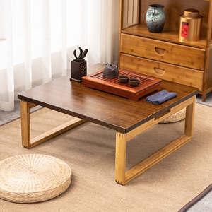 榻榻米小桌子矮桌日式小方桌炕桌实木飘窗小茶几可折叠飘窗桌家用
