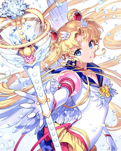 diy数字油画填充油彩画手工减压填色画动漫二次元人物美少女战士