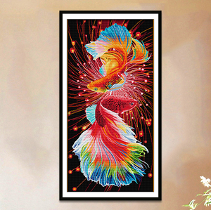 十字绣年年有鱼线绣