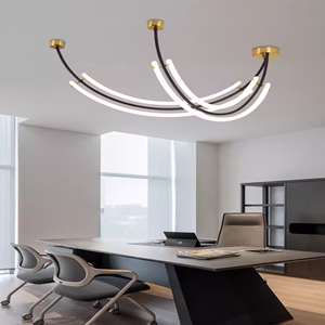 设计师线条餐厅灯具现代简约个性卧室客厅吧台展厅样板间装饰吊灯