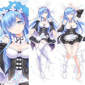 长发蕾姆等身抱枕 女仆雷姆从零开始周边二次元双面靠枕动漫抱枕